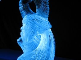 Peacock Ice Sculpture